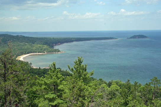Vista a few miles to NW of Marquette, UP