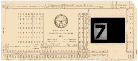  [Department of Defense aperture card] 