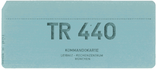  [Leibnitz Rechnezentrum command card] 