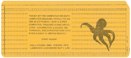  [Lawrence Livermore National Labortory museum gold card] 