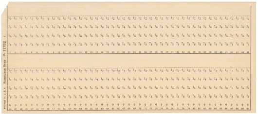  [Remington Rand 90-column card] 