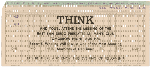  [Promoting a talk to the San Diego Presbyterian Men's Club] 