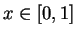 $ x \in [0,1]$