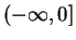 $ (-\infty,0]$