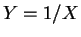 $ Y = 1/X$