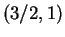 $ (3/2,1)$