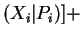 $\displaystyle (X_i\vert P_i)] +$