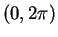 $ (0,2\pi)$