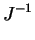$\displaystyle J^{-1}$