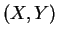$\displaystyle (X,Y)$