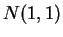 $ N(1,1)$