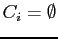 $ C_i = \emptyset$