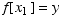 f[x_1] = y