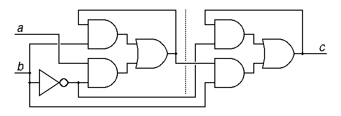 master-slave mux-based flipflop