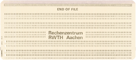  [RWTH Aachen end-of-file card] 