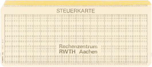  [RWTH Aachen Steuerkarte] 