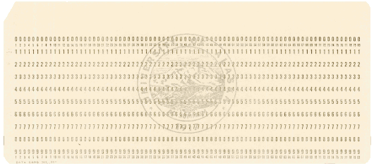  [University of Alaska punched card] 