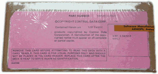  [a shrink-wrapped card deck including copyright card] 