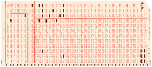  [DEC Educational Basic program card] 