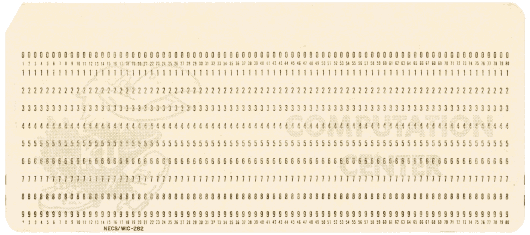  [Kansas University punched card] 