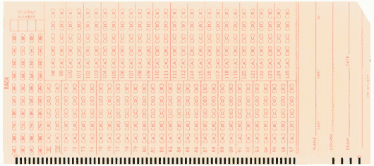  [Tuskeegee Institute standard exam card, side B] 