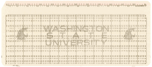  [Washington State University punched card] 