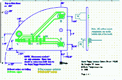 printed circuit design, 90 degree pie-slice, 4 inch diameter