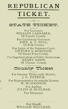  [photo of a partisan general election ballot] 