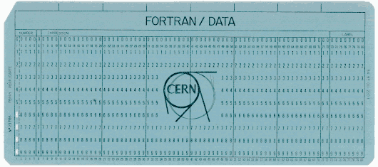  [CERN punched card] 
