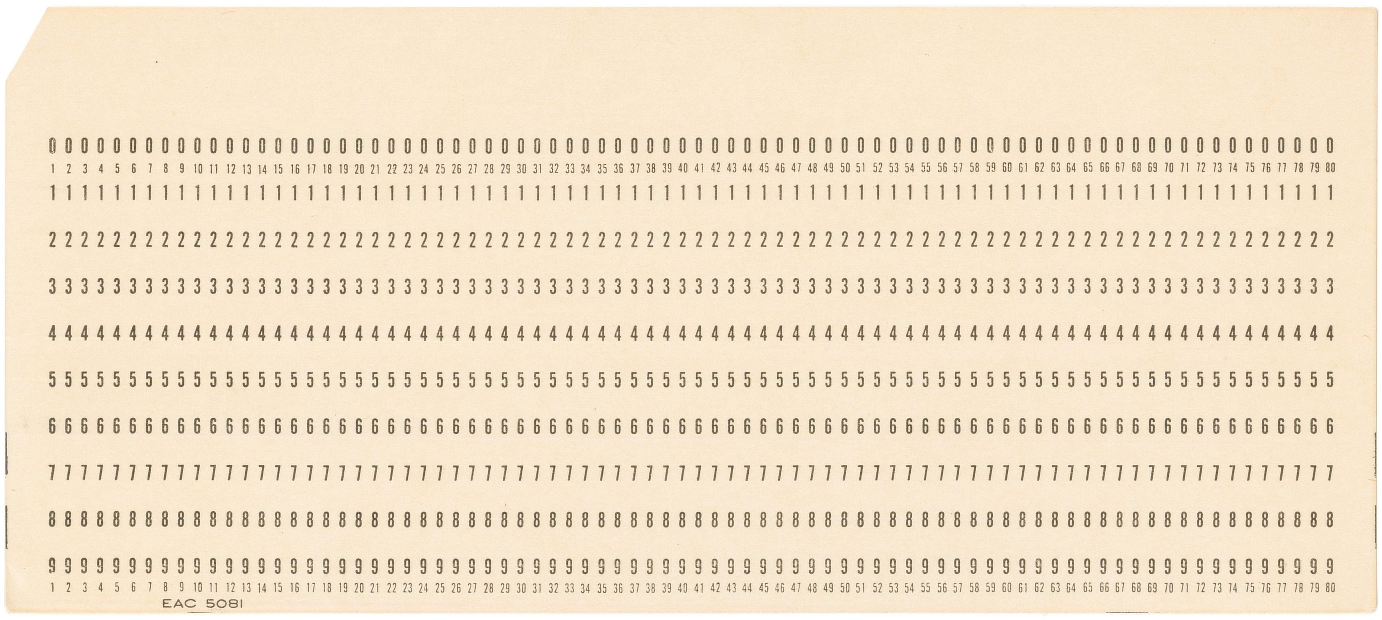 The punched card