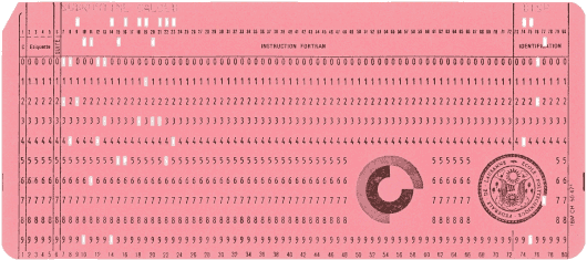  [EPFL FORTRAN punched card] 