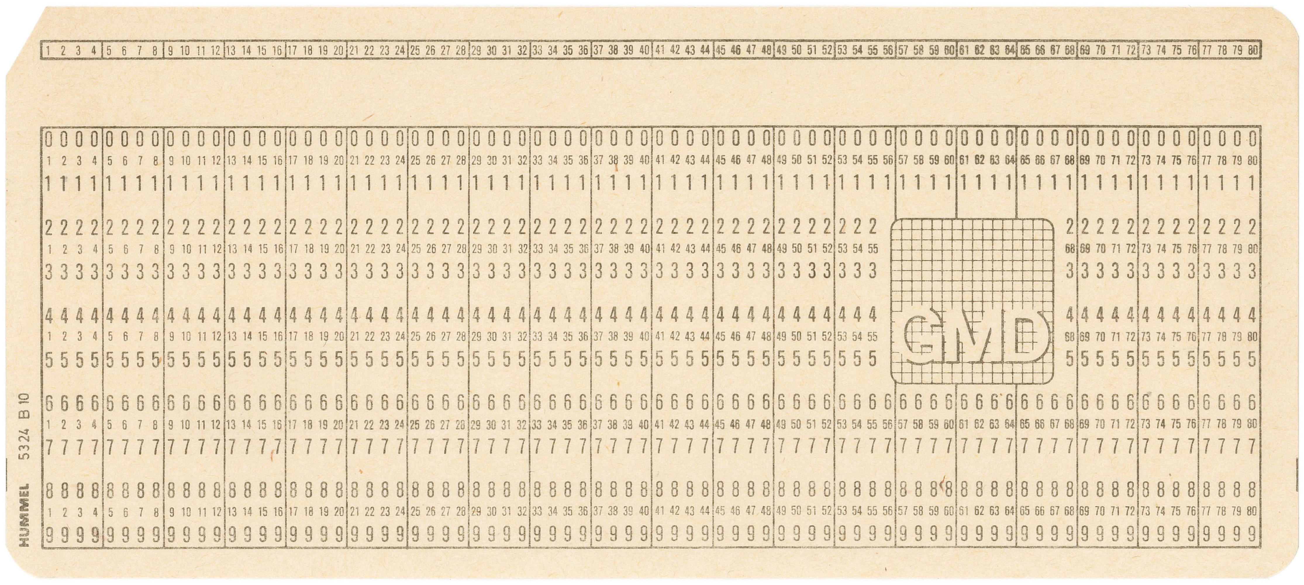 Douglas W. Jones's collection of general purpose punched cards