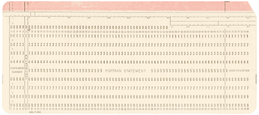  [IBM J71164 FORTRAN card] 