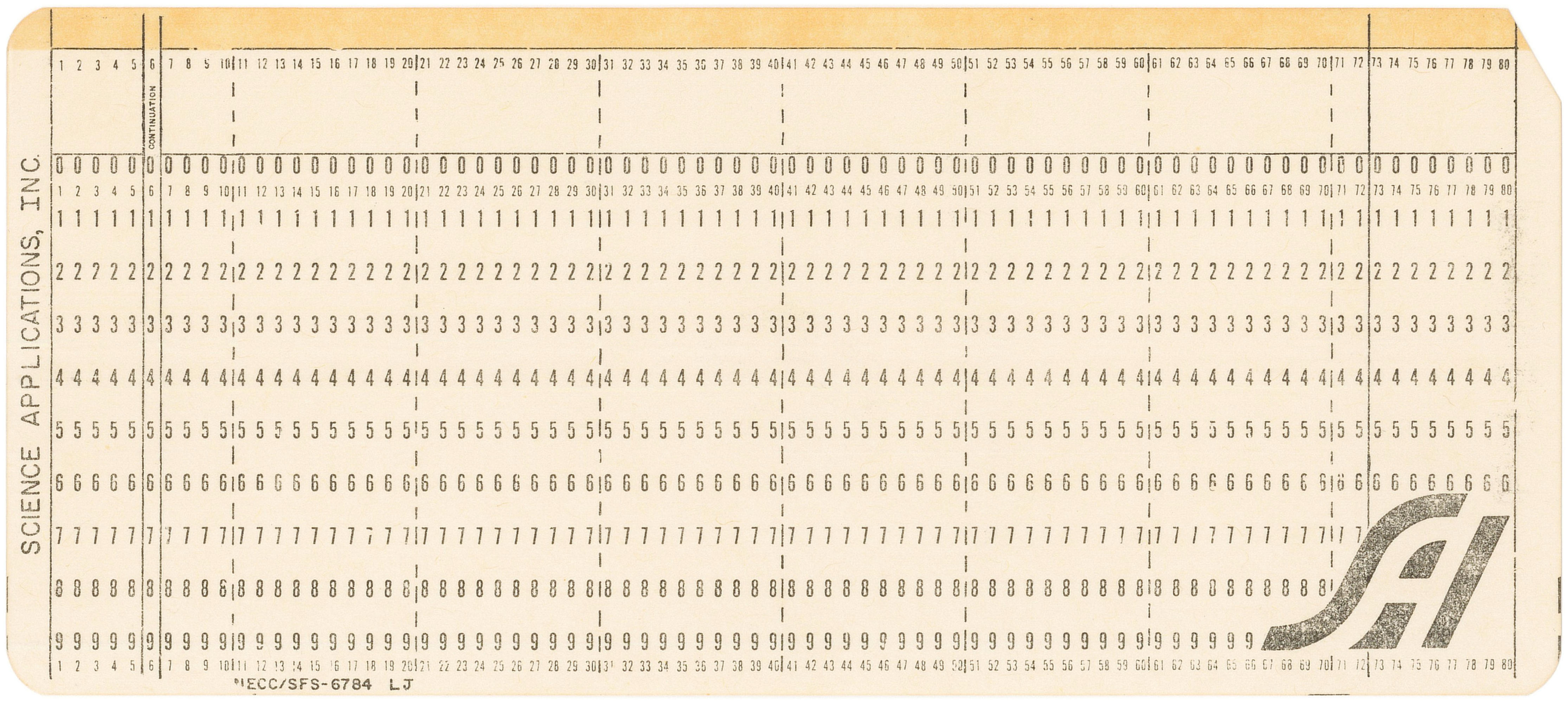 Douglas W. Jones's collection of punched cards for computer programs