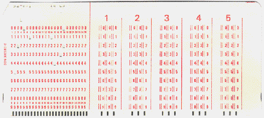  [mark-sense numeric convention ballot punched-card] 