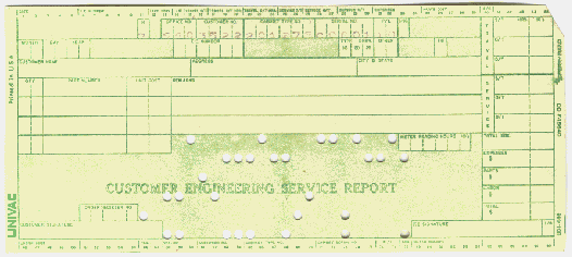 Image 8 of Plate, punch card, and instructions for Herman Hollerith's  Electric Sorting and Tabulating Machine, ca. 1895.